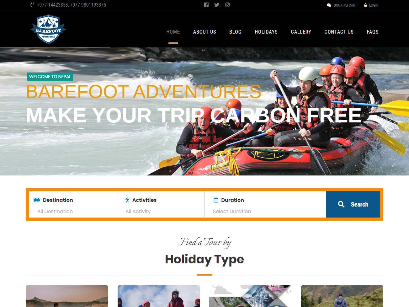 Barefoot Adventures Launches Holiday Booking with Tourism Core