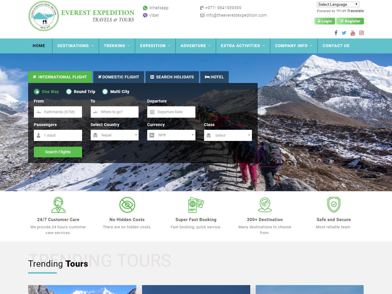 Everest Expedition Travel & Tours Launches Travel Booking with Tourism Core