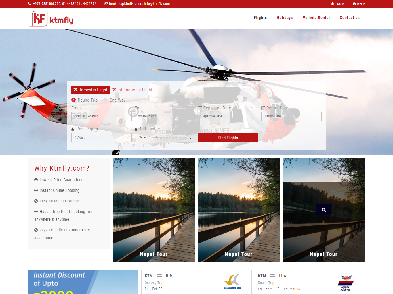 KTMFly launches Flight Booking with Tourism Core